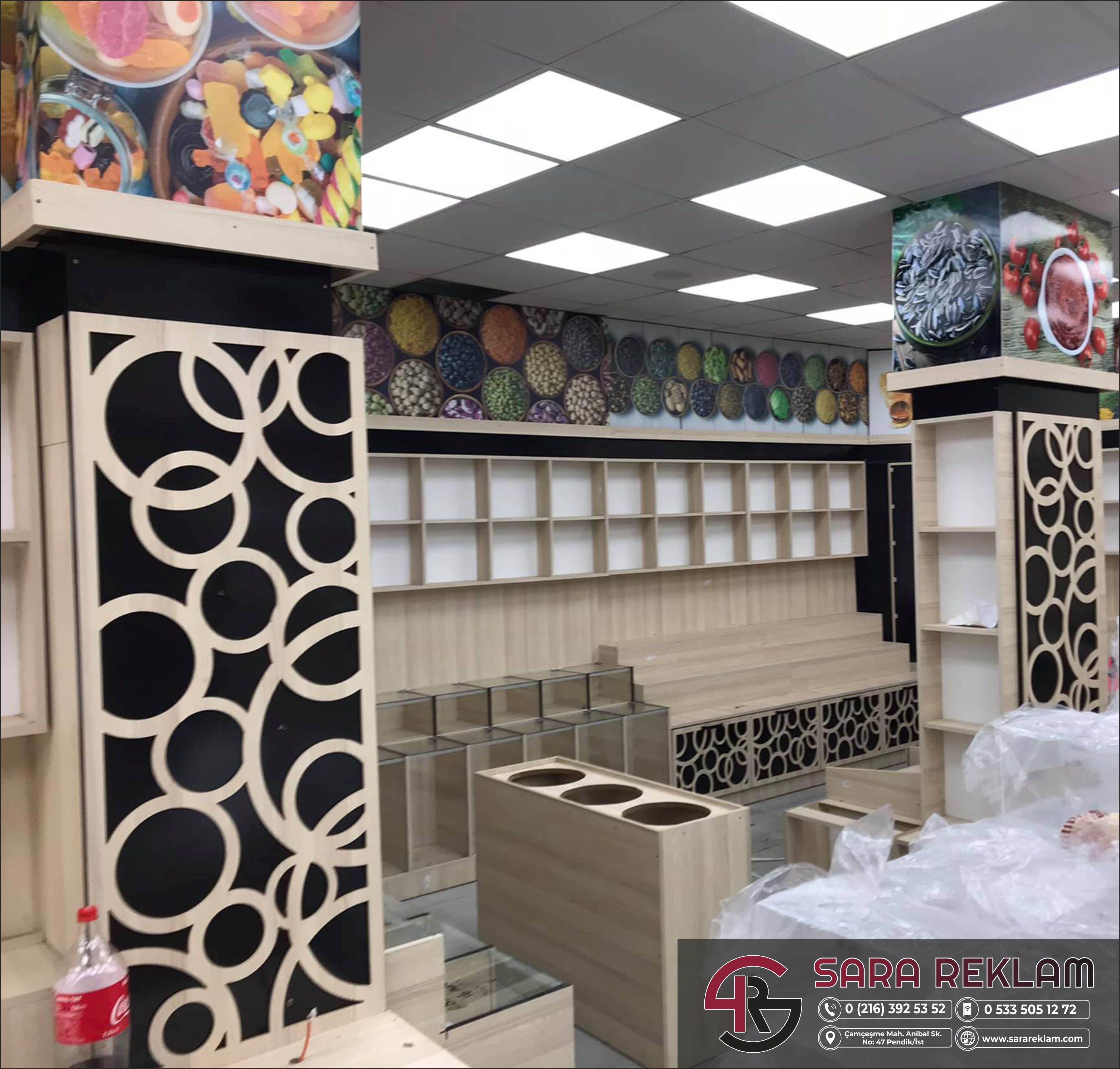  sara reklam ahşap kaplama